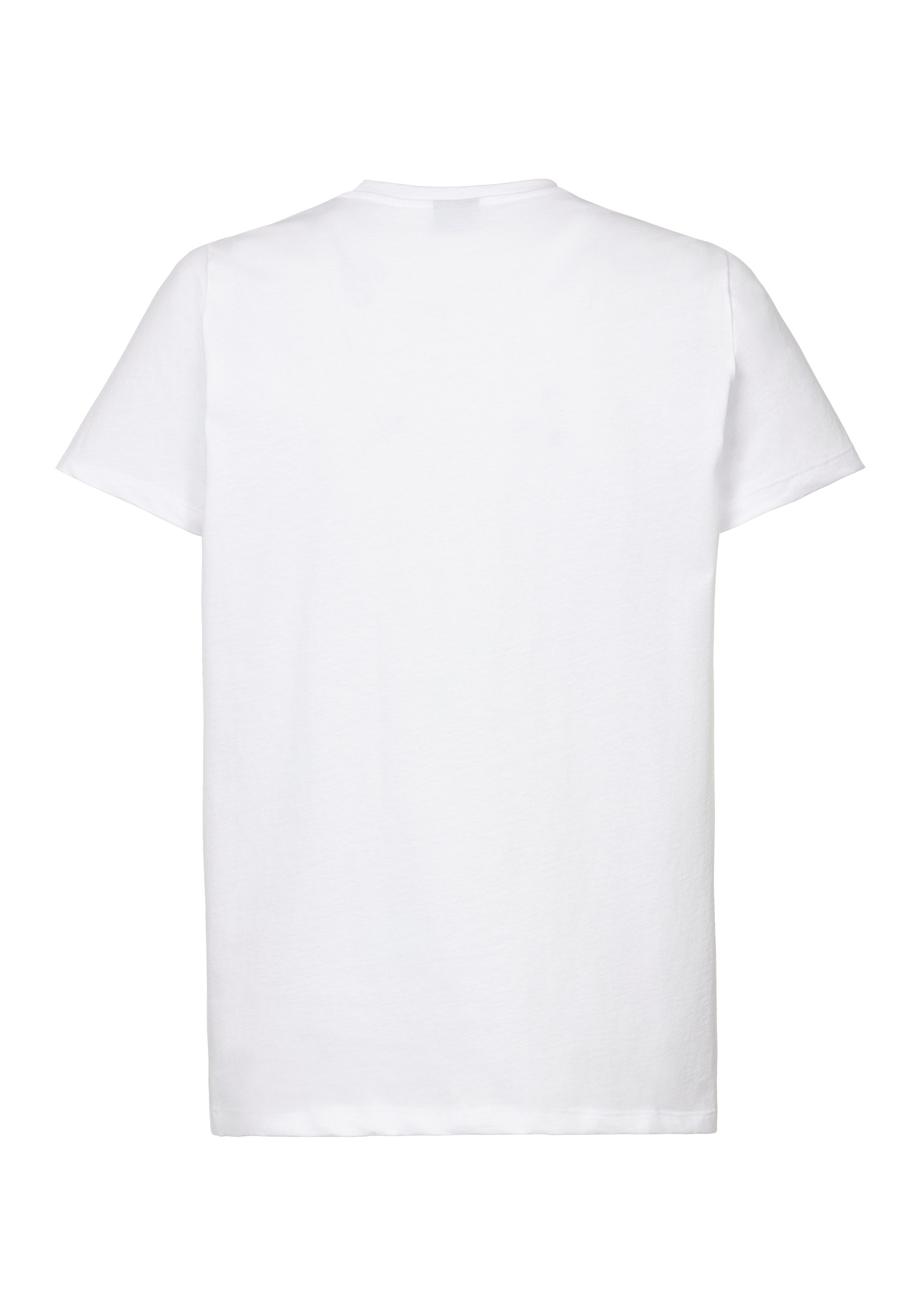 BOSS T-Shirt Rundhals, Jersey, kleines Logo, günstig online kaufen
