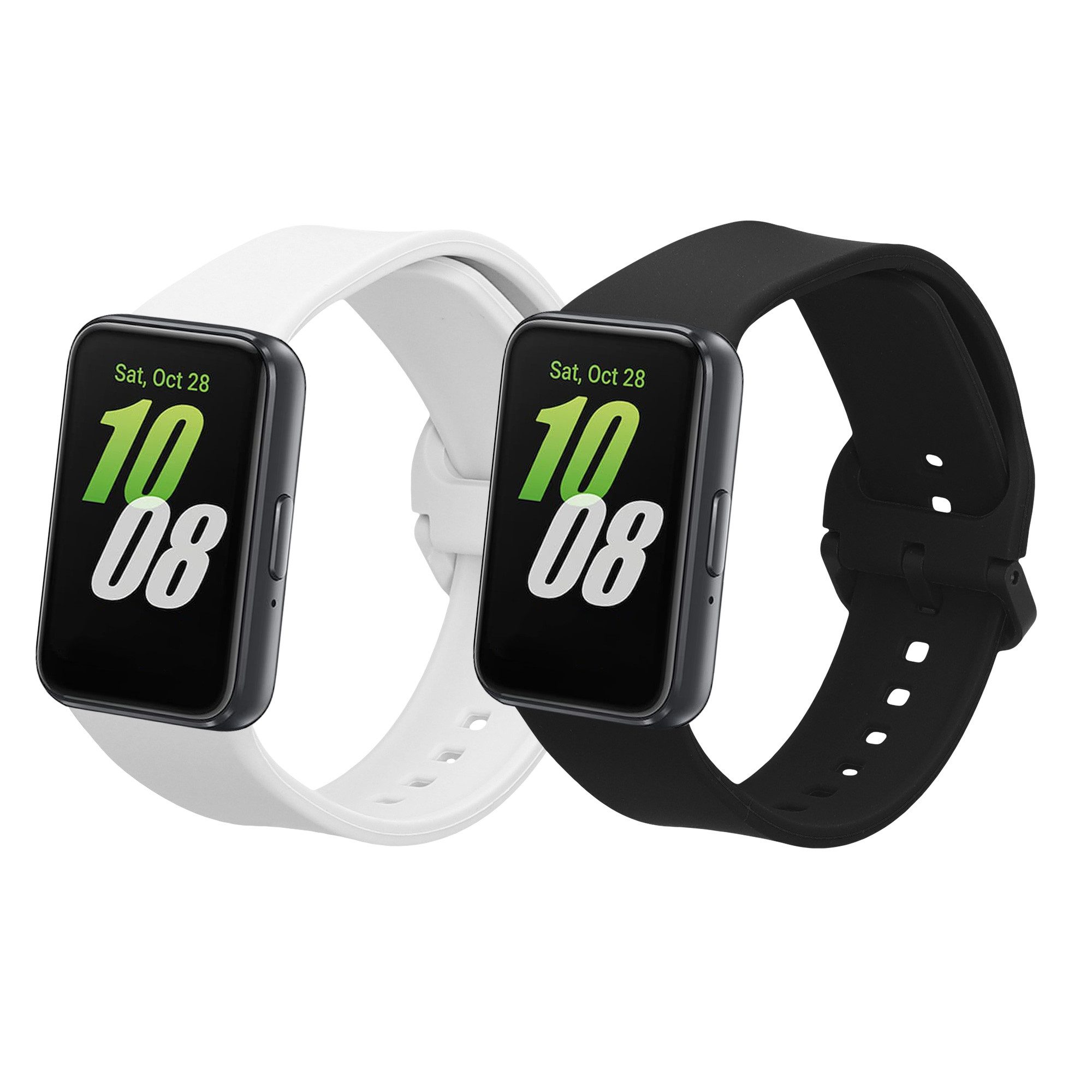 kwmobile 2x Sportarmband für Samsung Galaxy Fit 3 Smartwatch, 2-tlg., Armband TPU Silikon Set Fitnesstracker