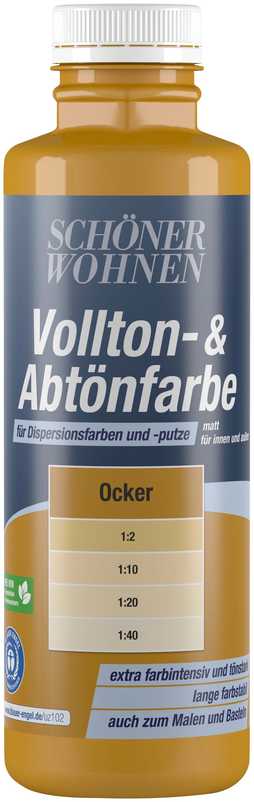 SCHÖNER WOHNEN FARBE Voll- und Abtönfarbe ocker, 0,5 l ...