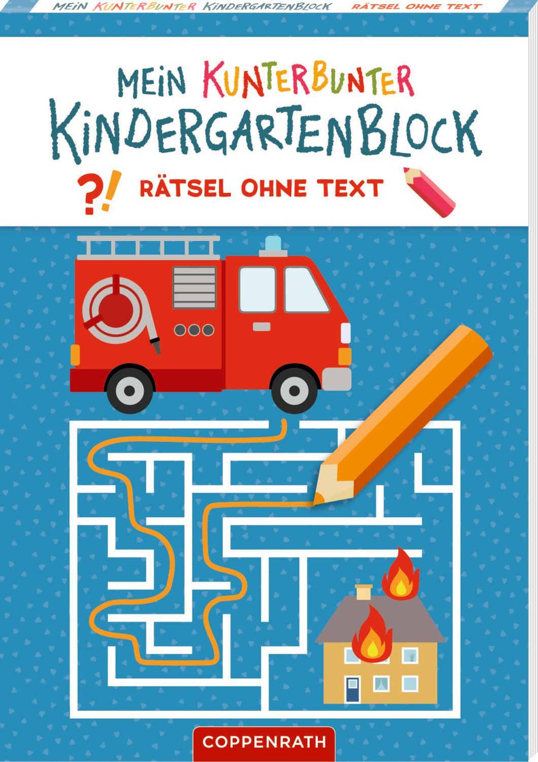 Mein k. Kindergartenblock: Rätsel o.Text - Feuerw. & Polizei / Carmen Eisendle