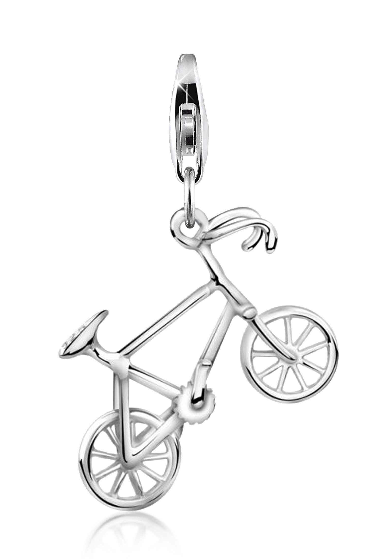Anhänger Nenalina 925 Charm-Einhänger Fahrrad Silber Bike Kettenanhänger