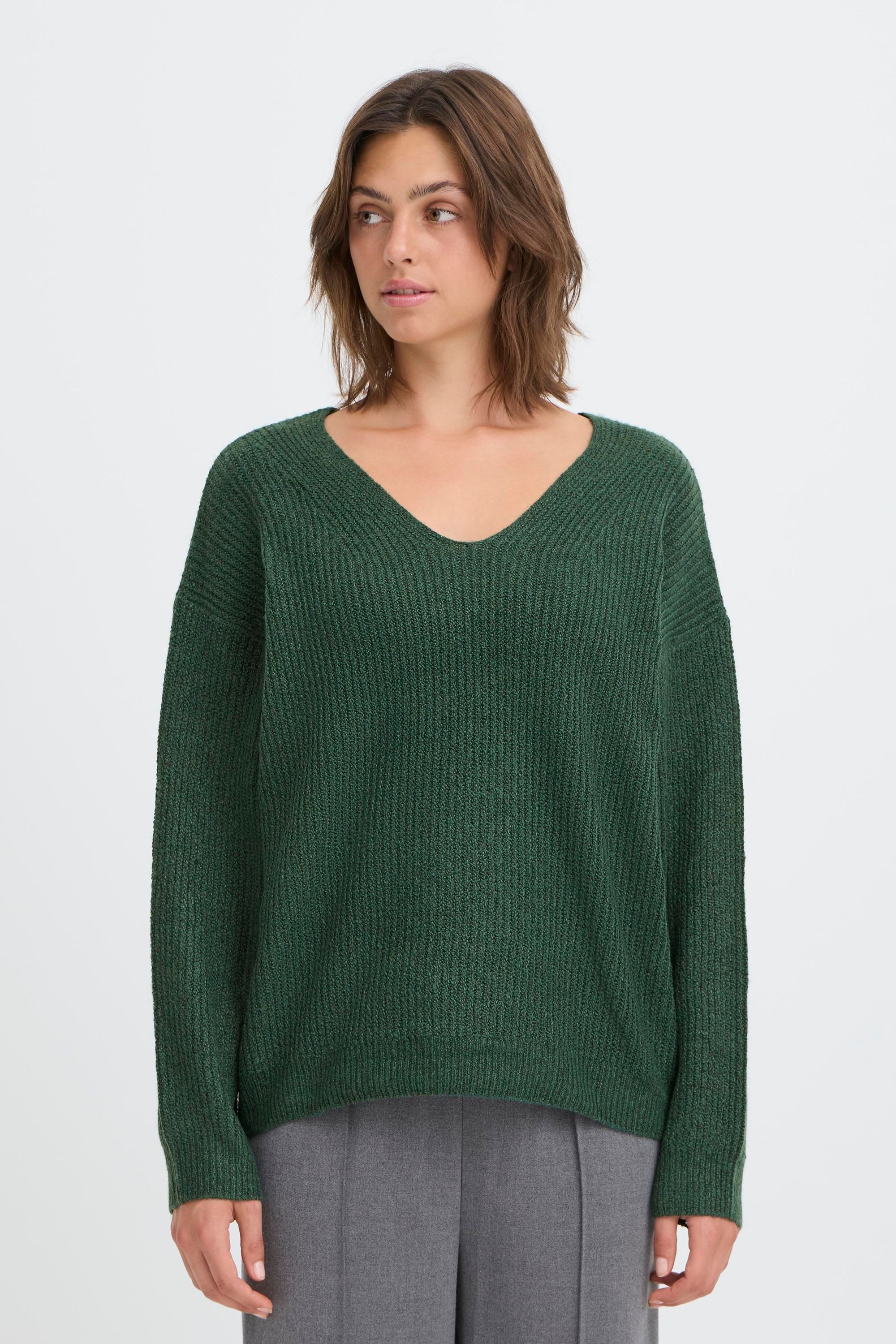 OXMO V-Ausschnitt-Pullover OXCallie Modischer Pullover