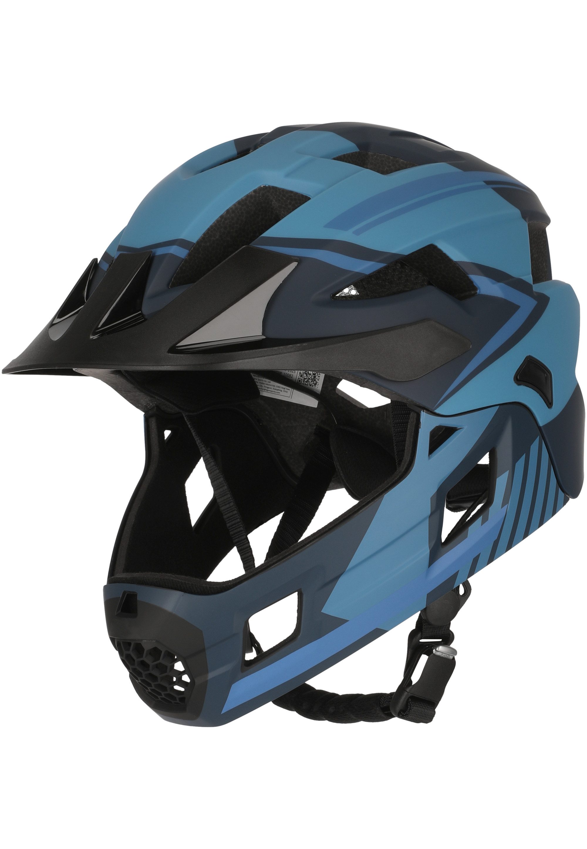 CRAZY SAFETY Fahrradhelm Titan Fullface Bicycle Helmet Blue