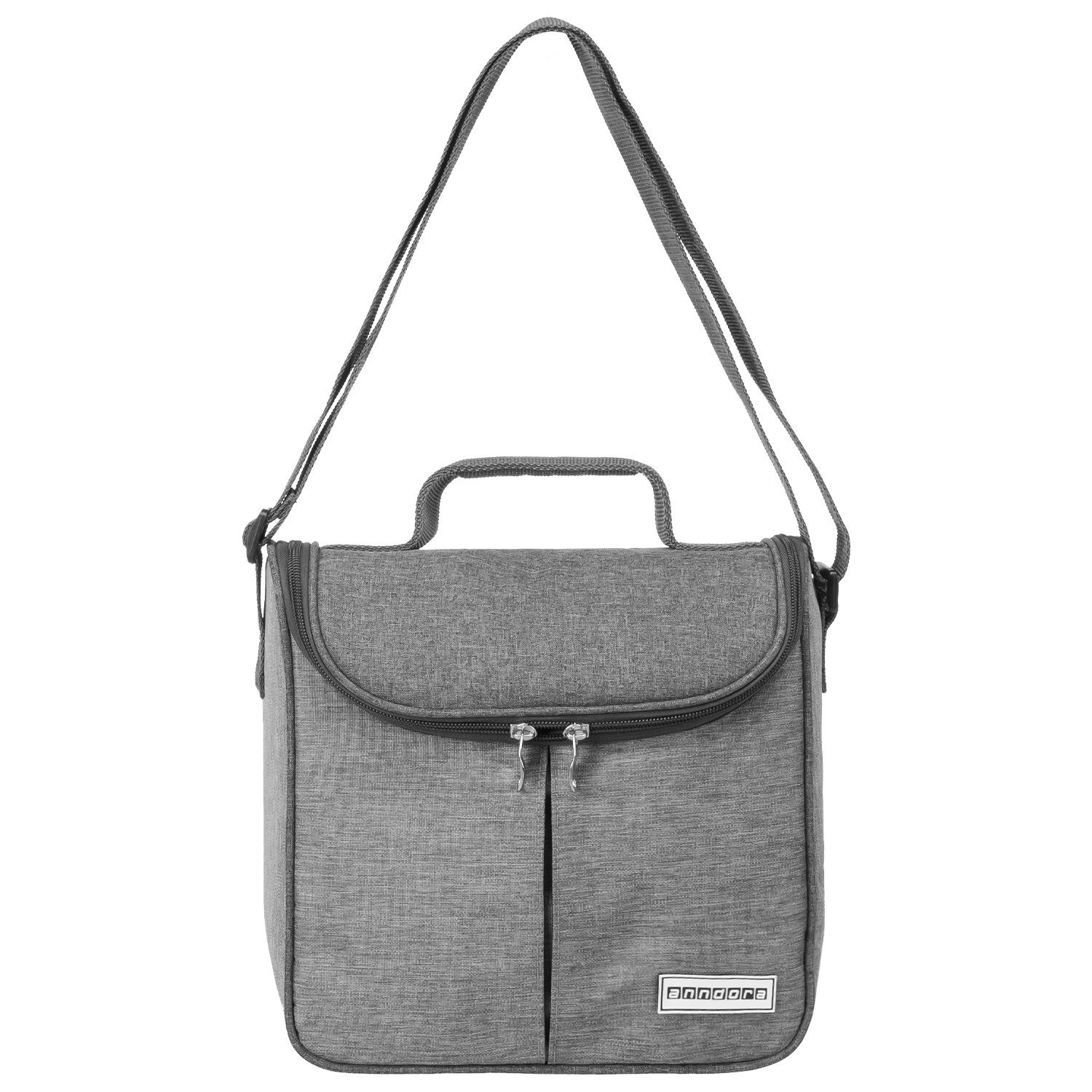 Kleine mit Tragegurt Kühltasche - Kühltasche Mini 4 light-grey anndora Farbwahl Liter