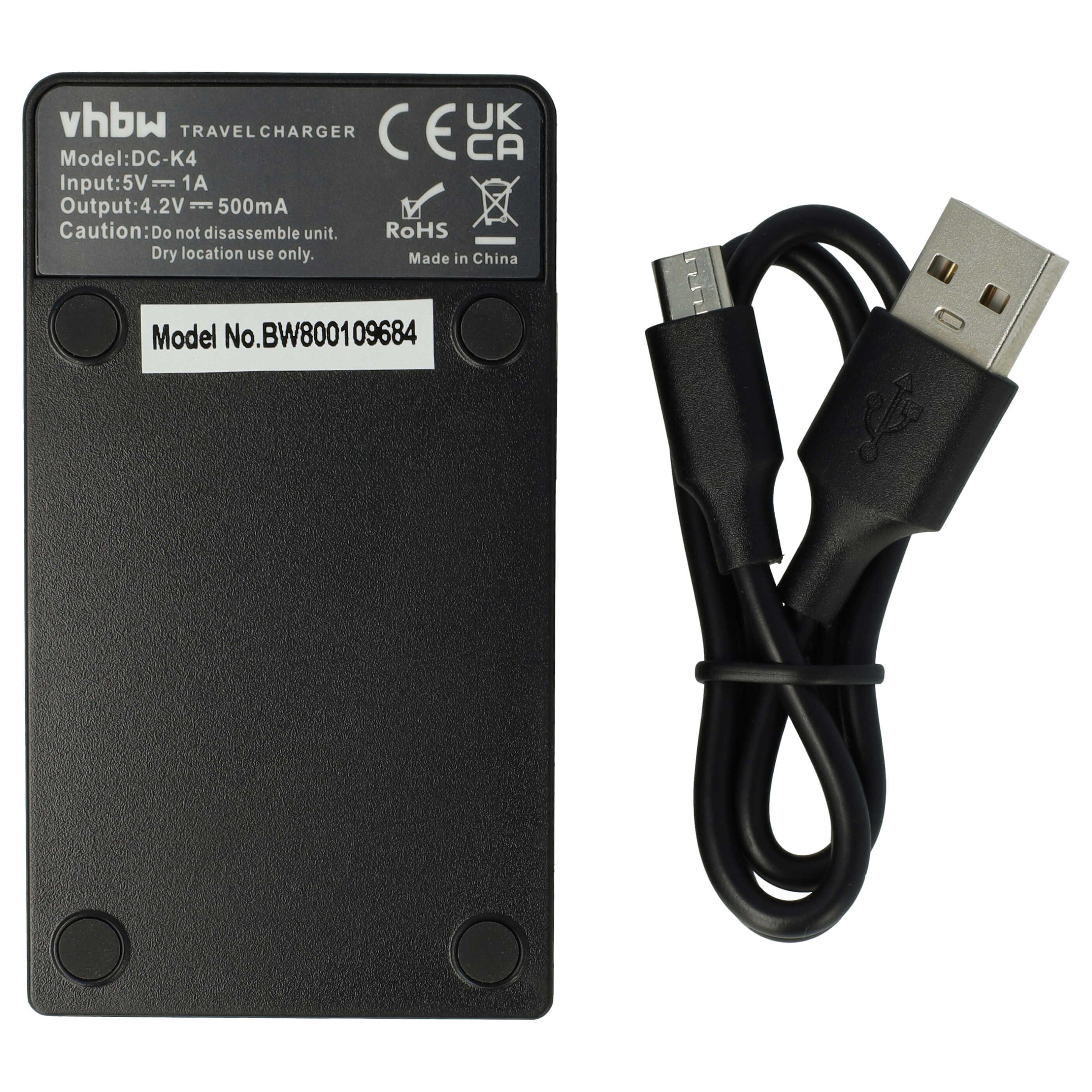 vhbw passend für Nikon Coolpix S9500, S9400, W300, S9700, S9900, S9600 Digi Kamera-Ladegerät (Ladestation zum Laden eines Akkus an jeder USB-Buchse z.B. am PC) – Bild 2 von 5