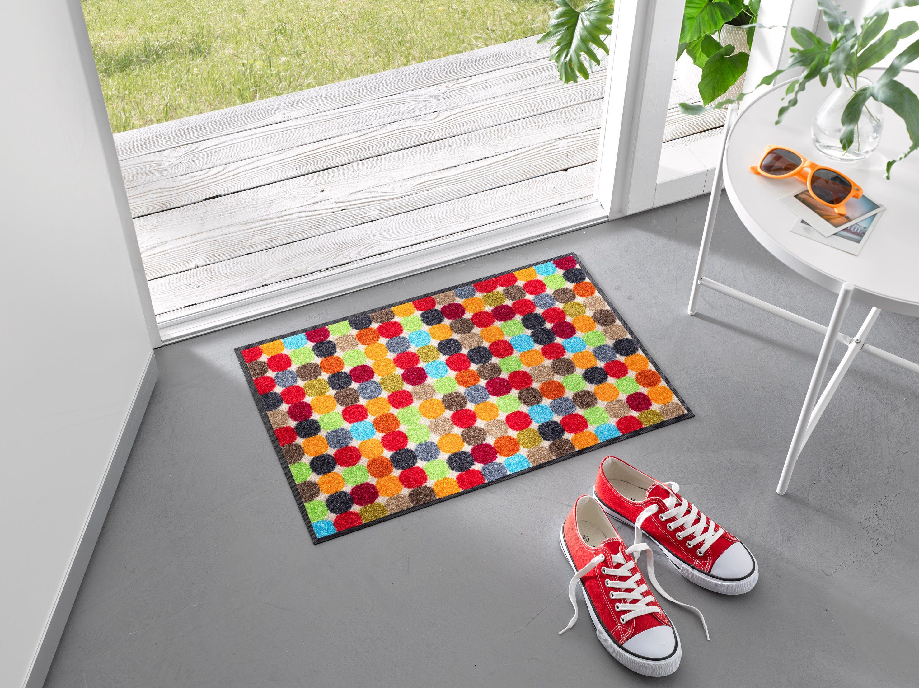 wash+dry by Kleen-Tex Fußmatte Mikado Dots, günstig online kaufen
