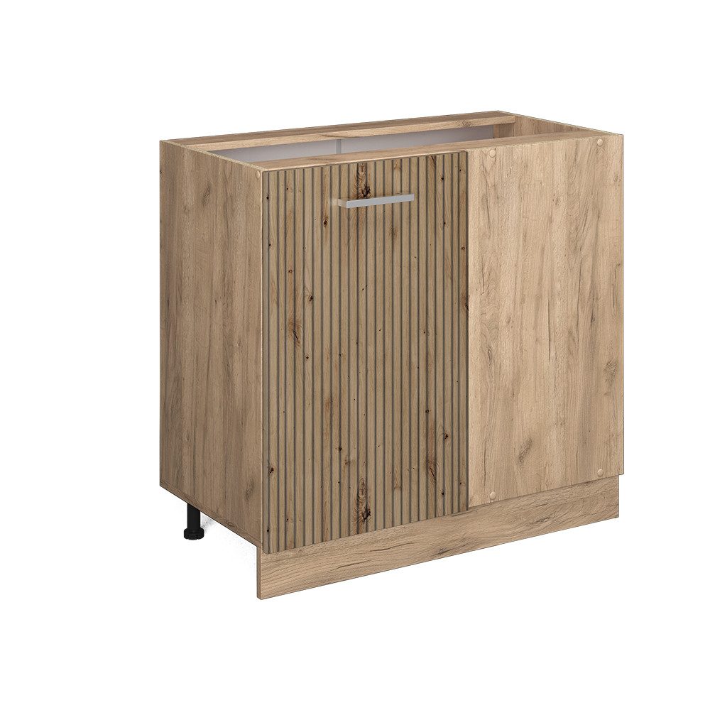 Vicco Eckunterschrank R-Line Artisan-Eiche/Goldkraft Eiche 86 cm ohne Arbei günstig online kaufen