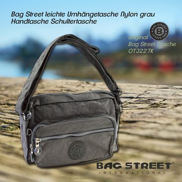BAG STREET Umhängetasche OTJ227X Bag Street leichte Umhängetasche Nylon (Umhängetasche), Umhängetasche Nylon, blau ca. 22cm x ca. 15cm