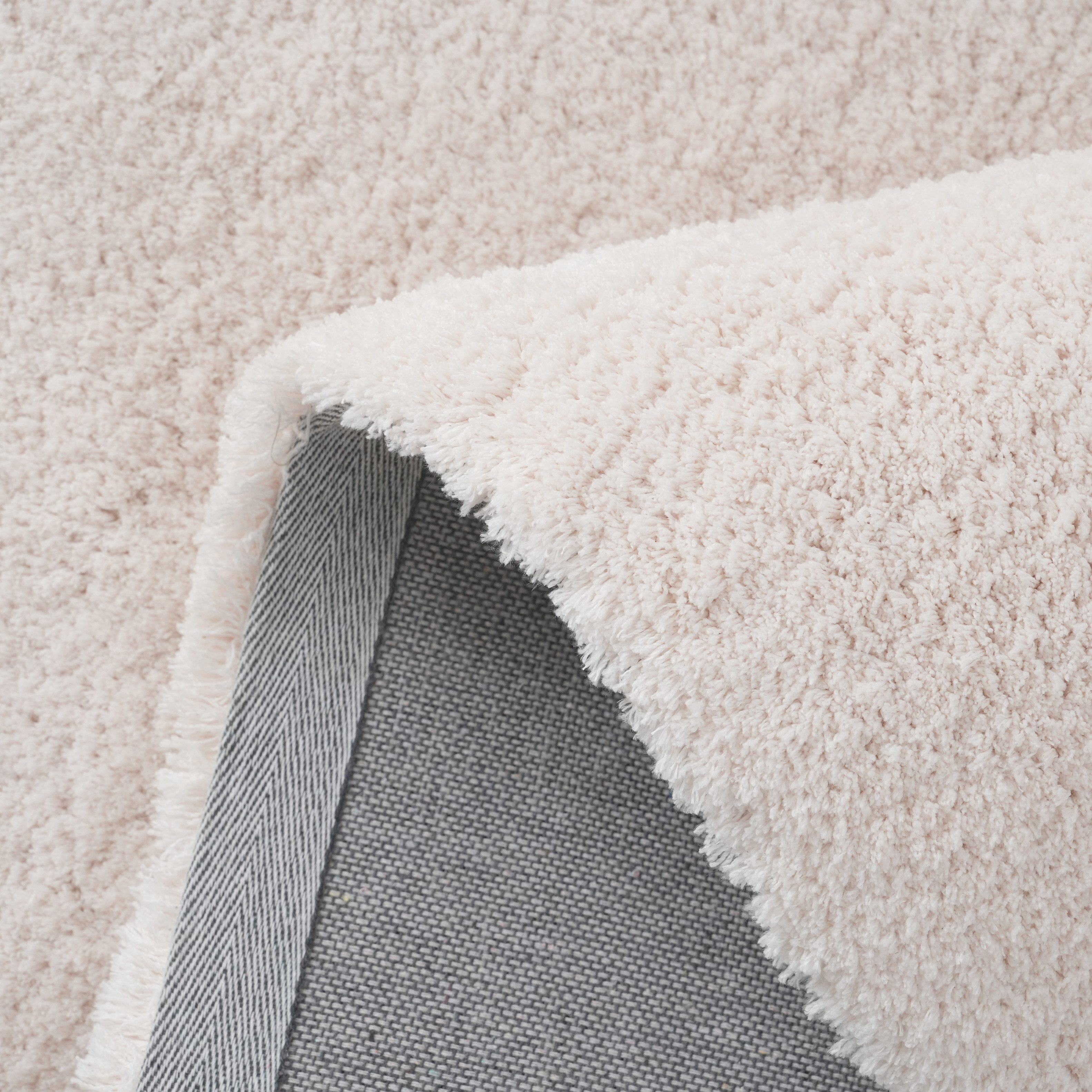 OTTO home Hochflor-Bettumrandung Microfaser Teppich Magong, besonders weich, sehr feiner Flor, Höhe 25 mm, (3-tlg), uni, einfarbiger Bettvorleger, Läufer-Set, S – Bild 3 von 5