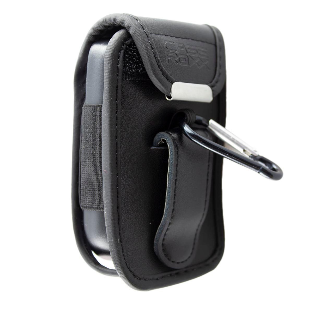 caseroxx Blutzuckermessgerät Ledertasche mit Gürtelclip für Freestyle Libre 1 / 2 / 3 / Insulinx