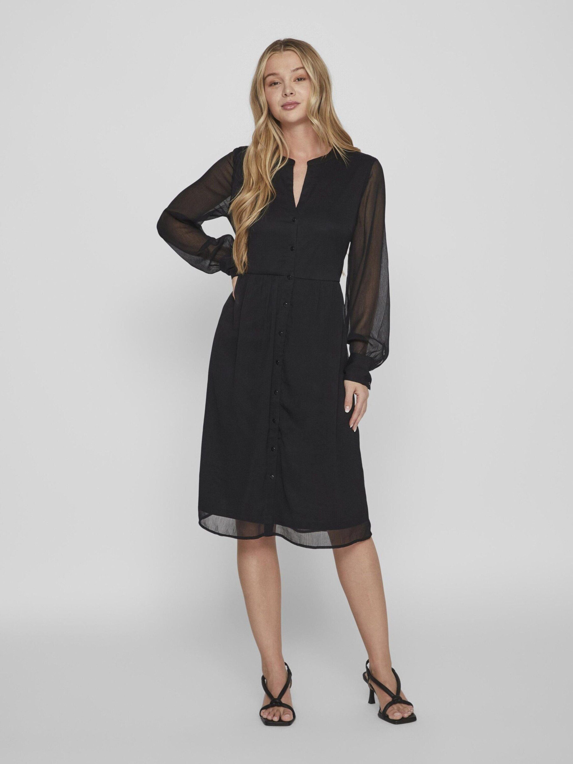 Vila Blusenkleid Falia (1-tlg) Drapiert/gerafft