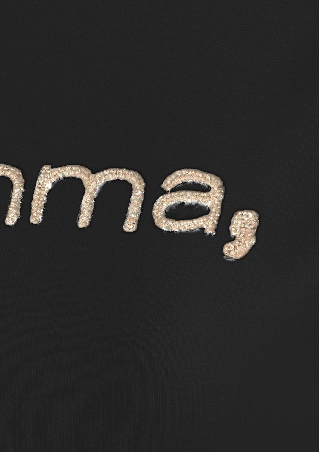 Comma T-Shirt mit Pailletten-Logo-Stickerei Viskose-Mix günstig online kaufen