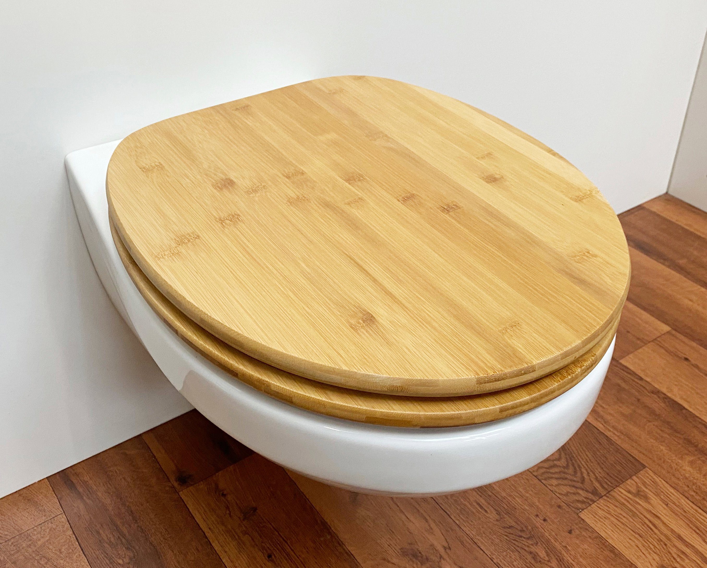 ADOB WC-Sitz Bambus dunkel, mit Absenkautomatik, günstig online kaufen