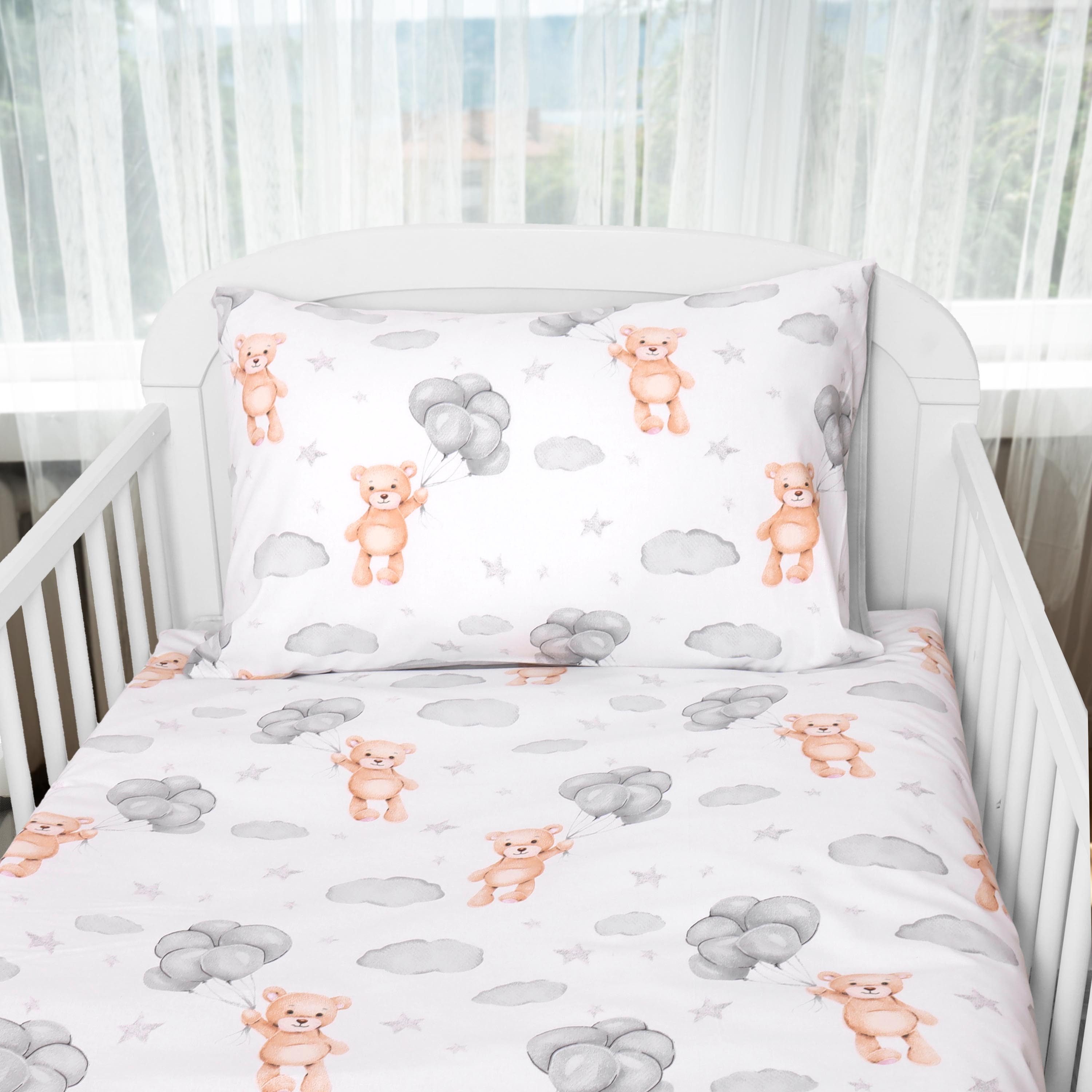 Amilian Kinderbettwäsche 100x135 - Bettwäsche Kinder - Kopfkissenbezug 40x60 cm Babybettwäsche, 2 teilig, 100% Baumwolle, für Mädchen und Jungen – Bild 5 von 5