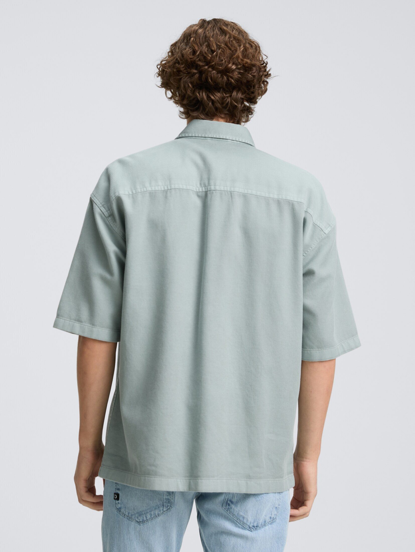 TOM TAILOR Denim Kurzarmhemd Blusen & Shirts Overshirt Hemd mit kurzen Ärmeln