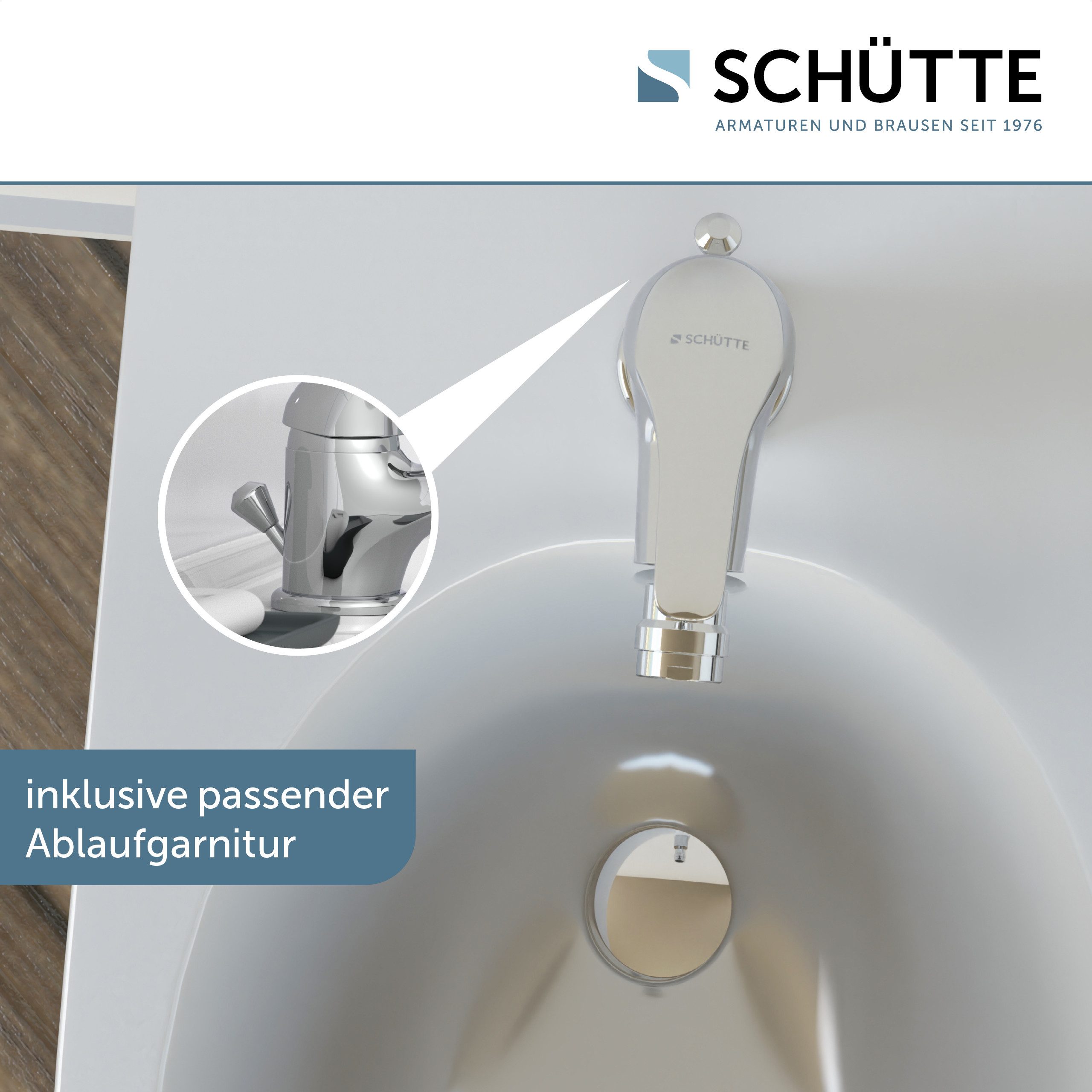Schütte Bidetarmatur Athos zierlich, Chrom