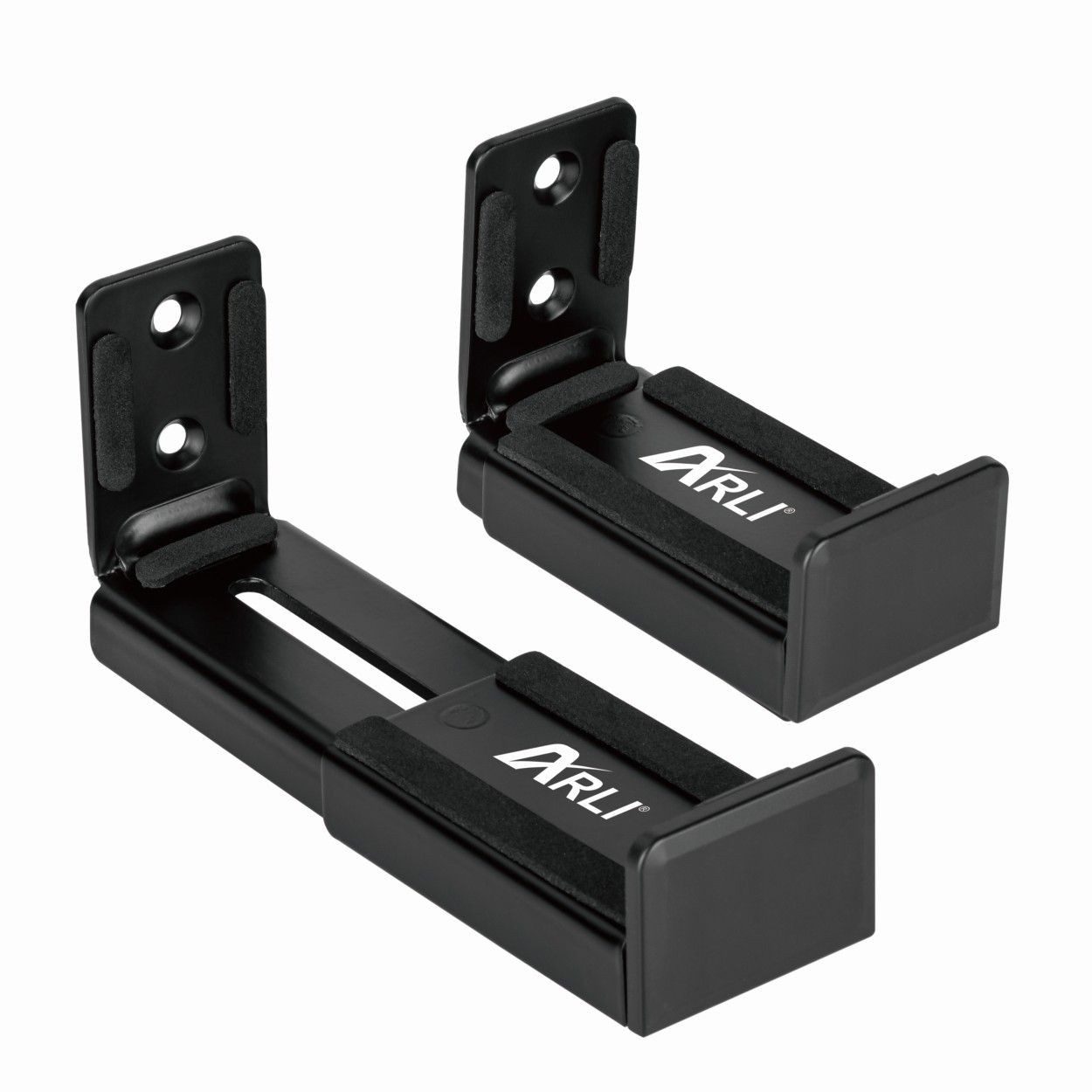 ARLI Soundbar-Halterung Universal Soundbar Wandhalterung verstellbar, (Packung, 1-tlg., 1er Halterung Set, chwarz für Lautsprecher / Soundbar Wandhalter) – Bild 2 von 5