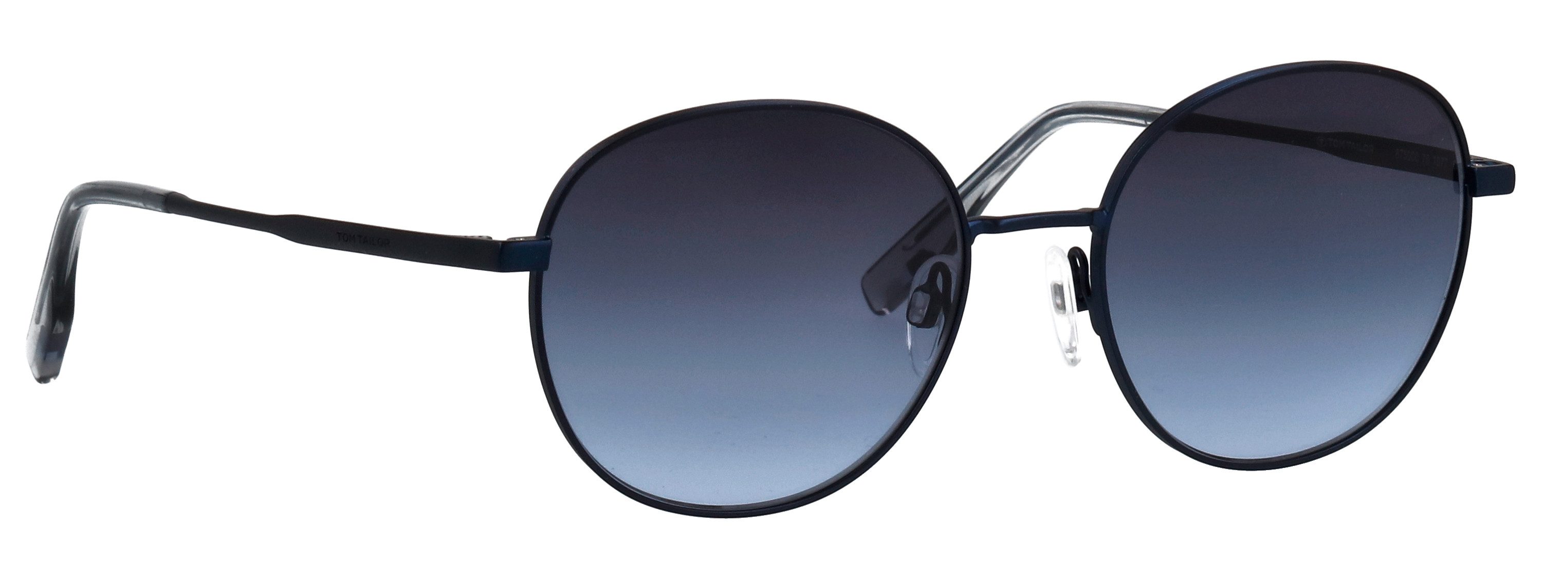 TOM TAILOR Sonnenbrille Modell 675000 Form Rund, Logoschriftzug auf Bügel, Metallfassung