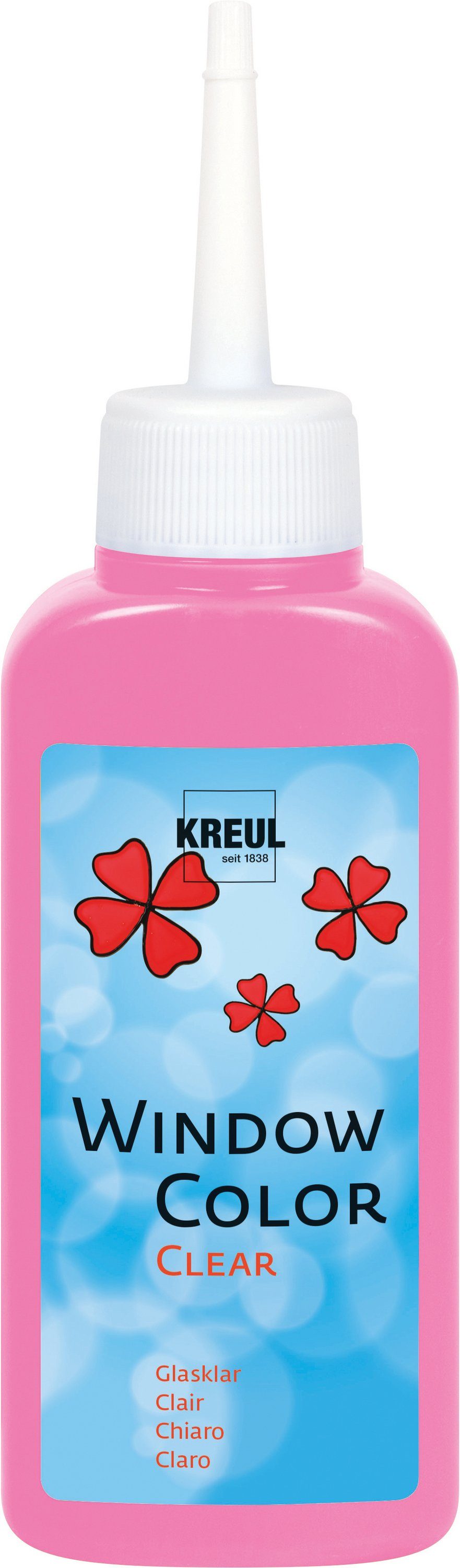 Fenstersticker, Kreul, 80 ml Rosa