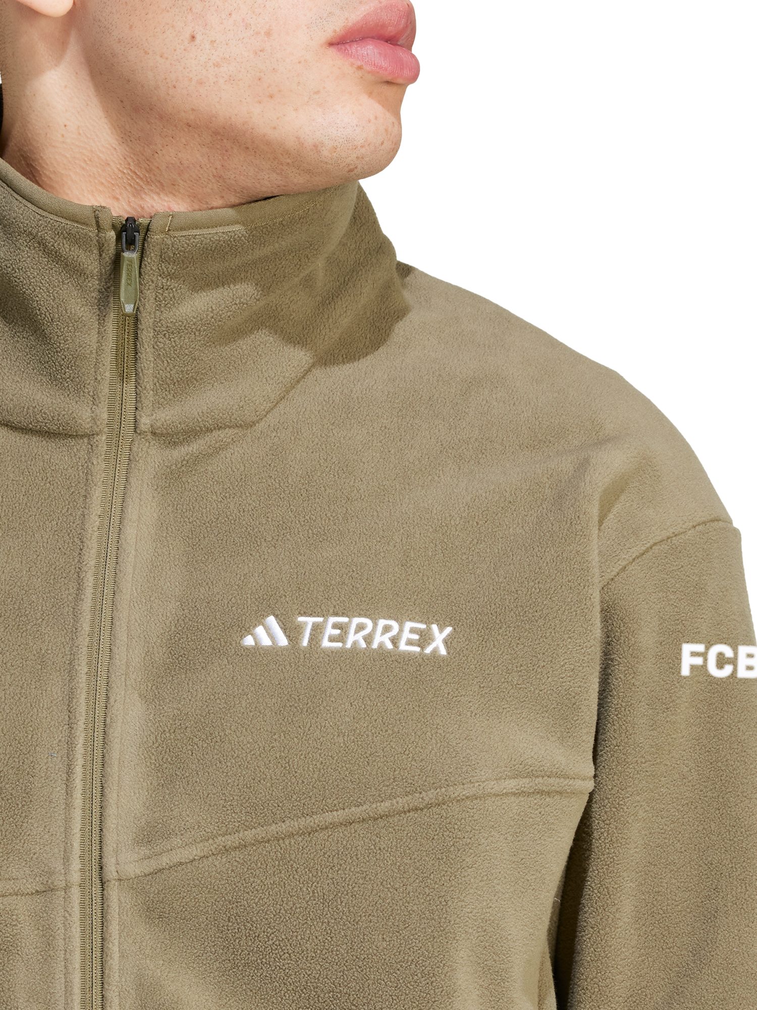 adidas Performance Sweatshirt FC Bayern München, Sweatshirt Fleece TERREX, Unisex, Olive