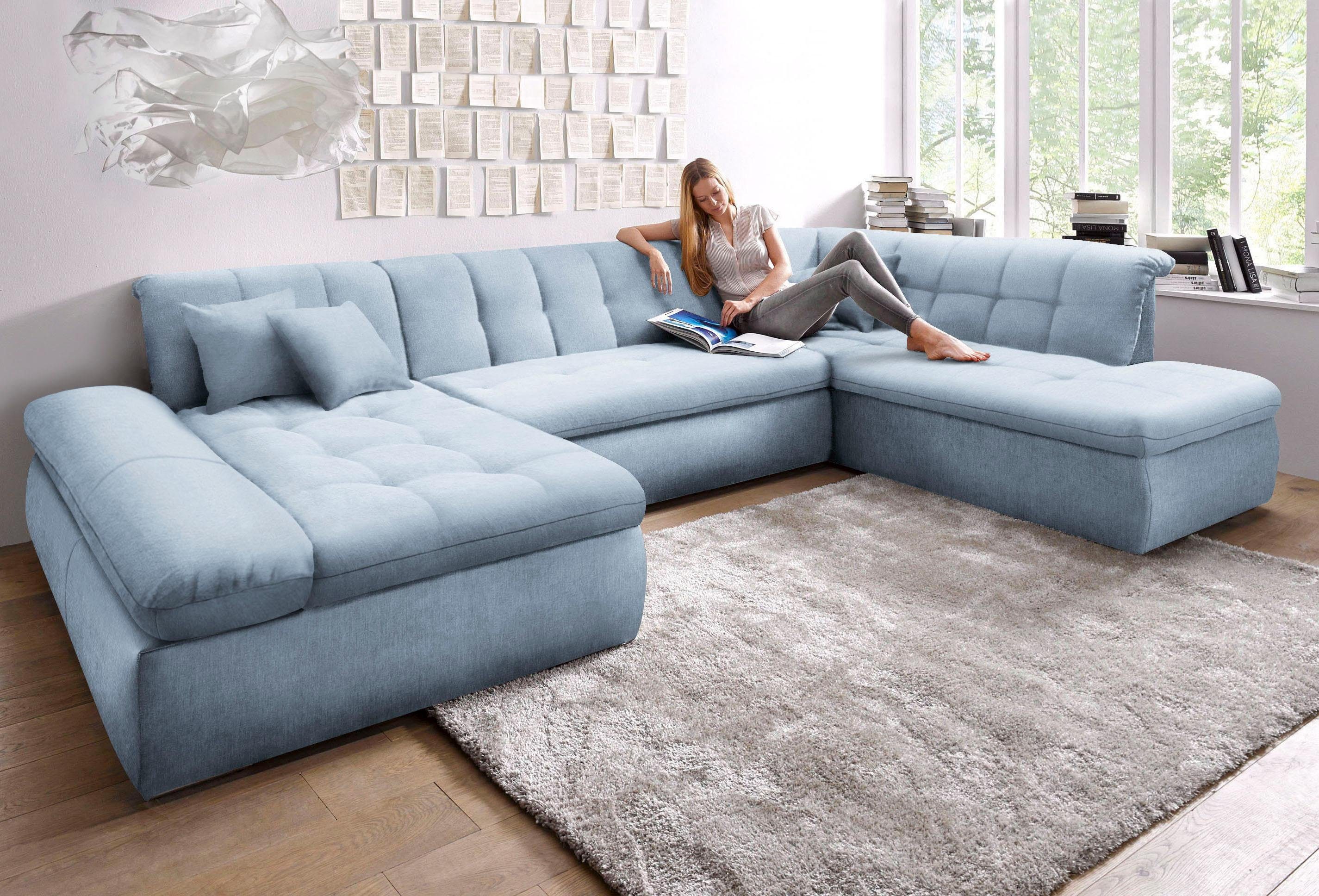 DOMO collection Wohnlandschaft "PB Moric wahlweise mit Bettfunktion und Arm günstig online kaufen