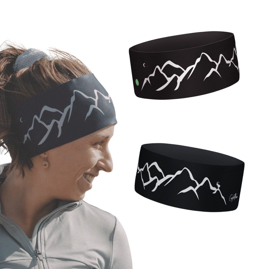 Gipfelgaudi Stirnband Outdoor Stirnband Atmungsaktiv & rutschfest, Ideal für Sport, Outdoor angenehmes und weiches Material für 100% Tragekomfort, elastisch