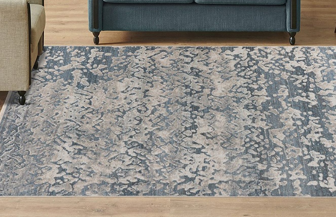 Kayoom Teppich Dilan 300, rechteckig, Höhe: 5 mm, weicher Kurzflor, Vintage Look, Wohnzimmer