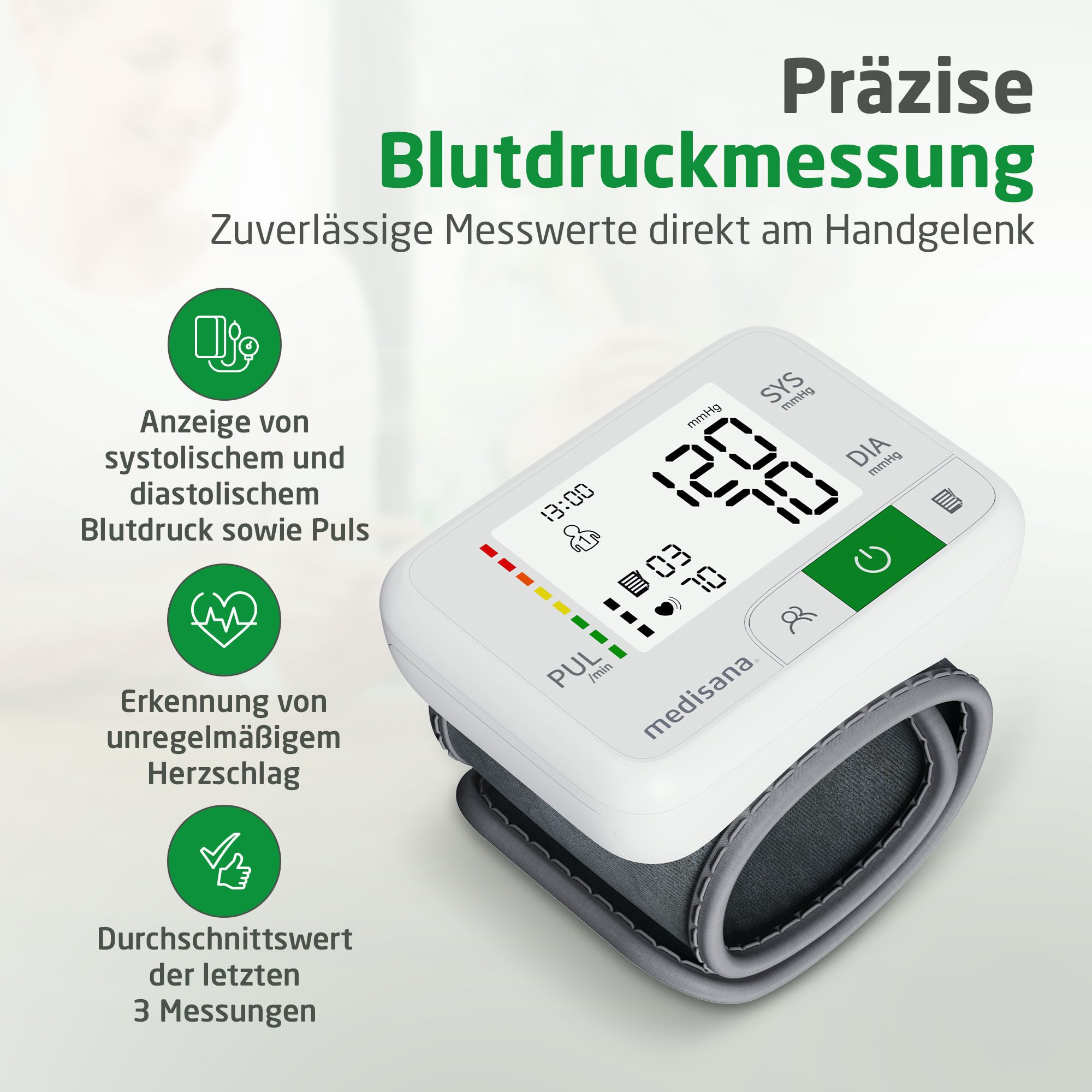 medisana Handgelenk-Blutdruckmessgerät BW 355