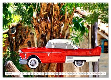 CALVENDO Wandkalender Oldtimer Souvenirs in Cuba (Premium, hochwertiger DIN A2 Wandkalender 2023, Kunstdruck in Hochglanz)