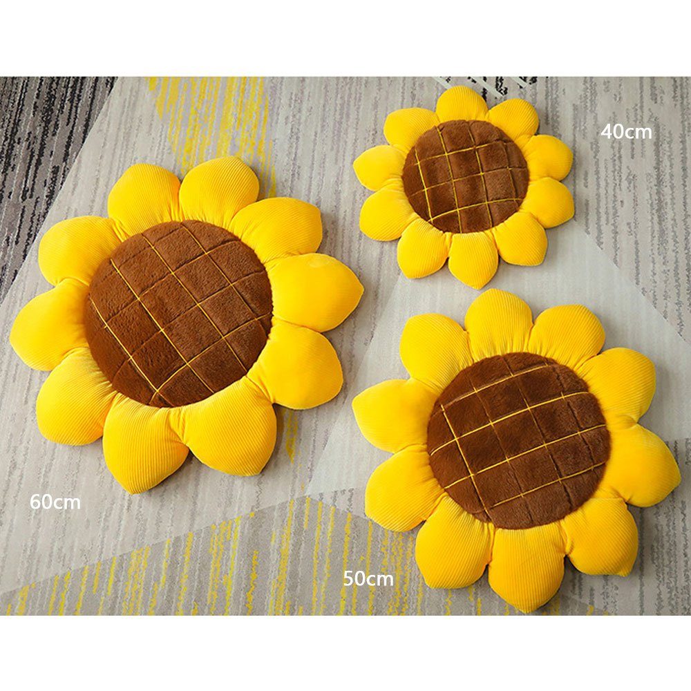 Sofa-Kissen Kissen Knit Ornamente, AUzzO~ Sonnenblume Soft Dekoration Kopfkissen