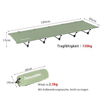 Naturehike Feldbett Ultraleichtes Campingbett Tragbares Faltbares Klappbett für Erwachsene