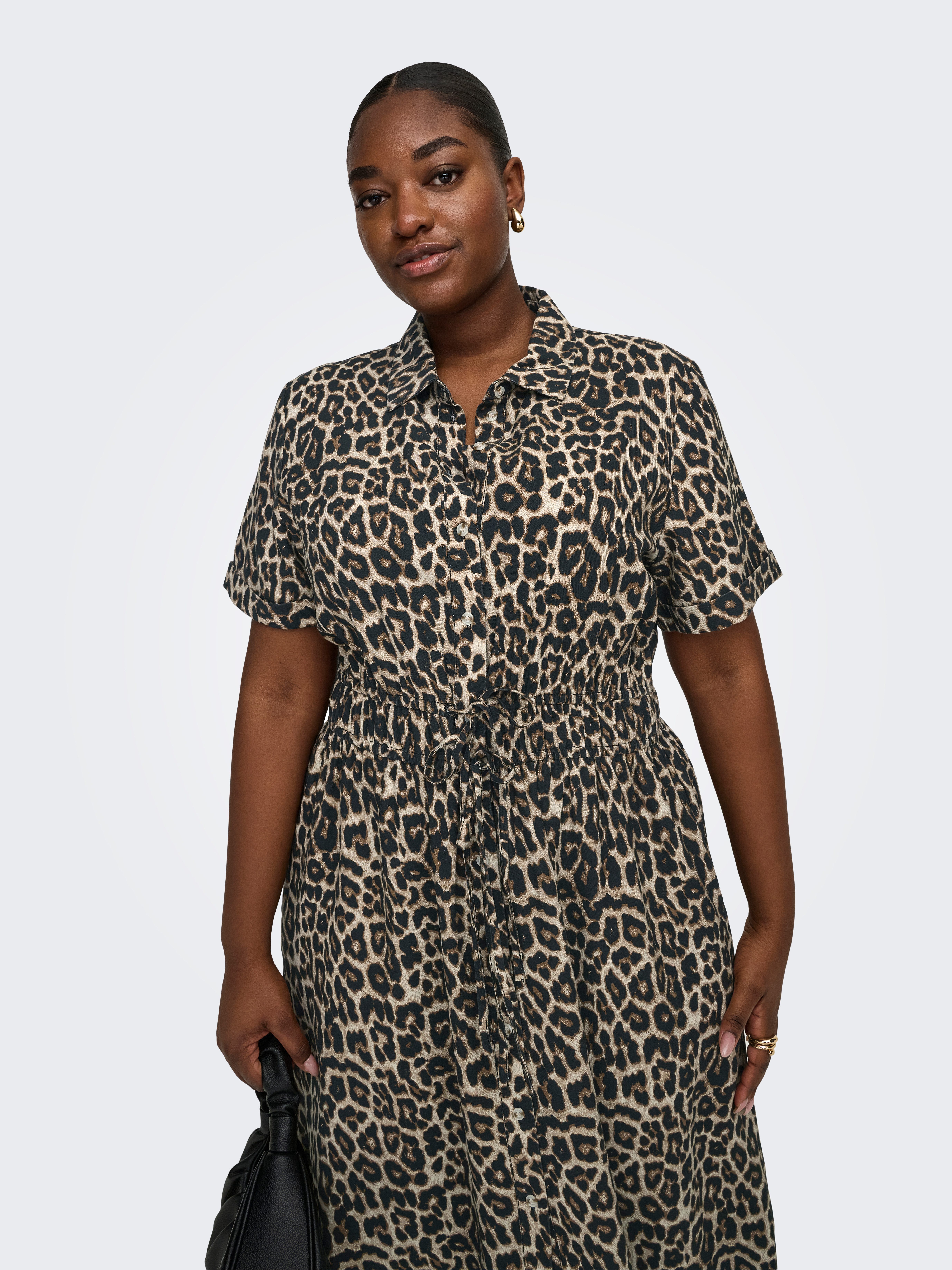 ONLY CARMAKOMA Blusenkleid CARARIS LIFE 2/4 LONG SHIRT DRESS PNT Sommerkleid