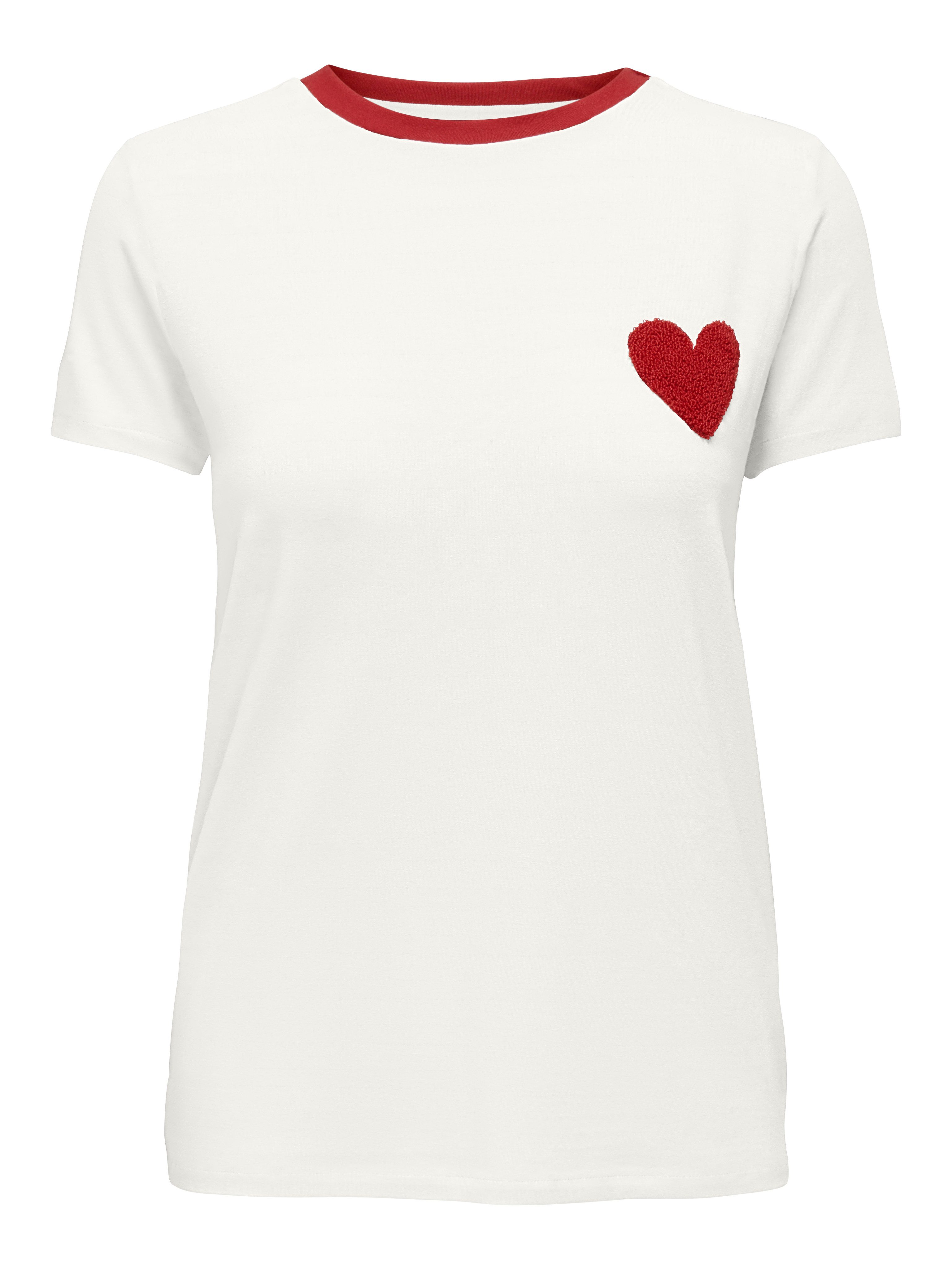 ONLY Kurzarmshirt ONLHEART LIFE S/S TEE JRS NOOS