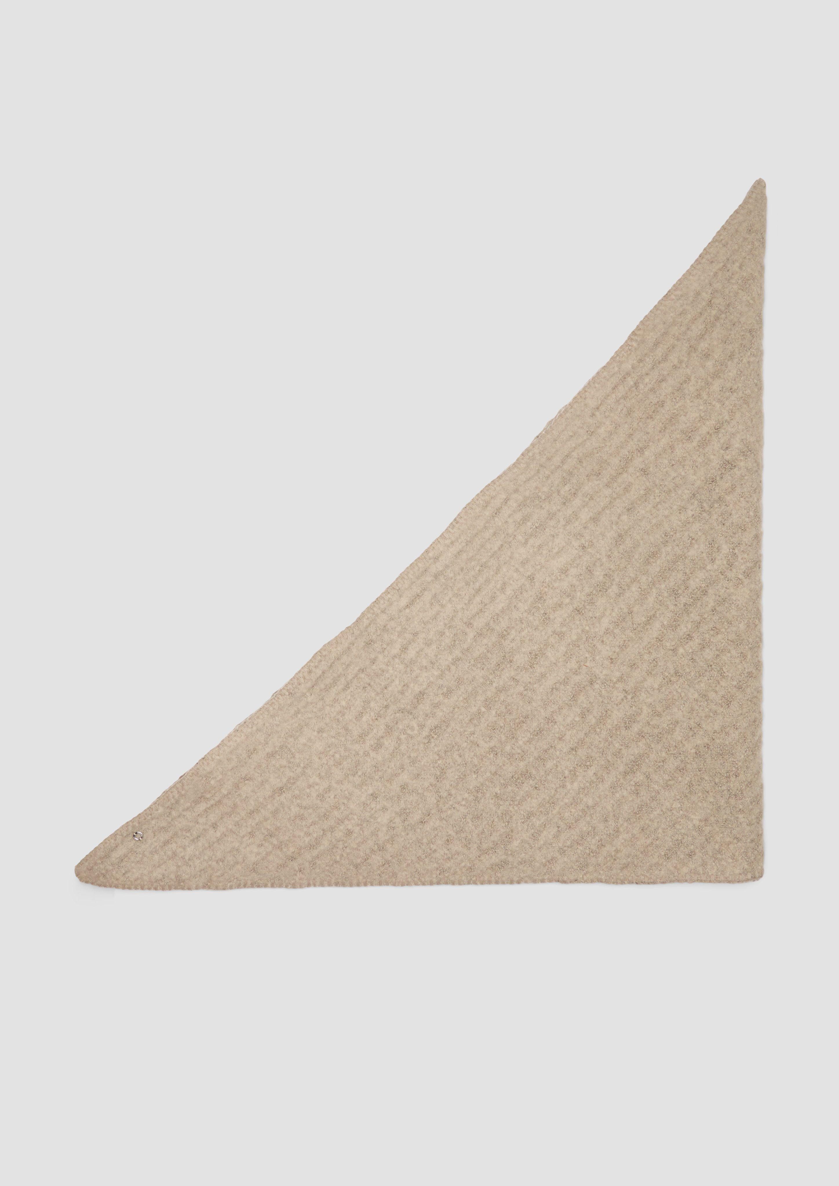 s.Oliver Halstuch Triangel-Schal mit Strickmuster günstig online kaufen