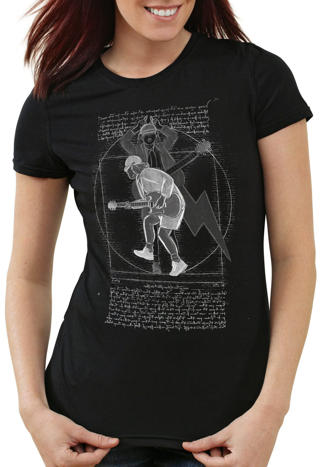 style3 T-Shirt Vitruvianischer Angus young tnt günstig online kaufen