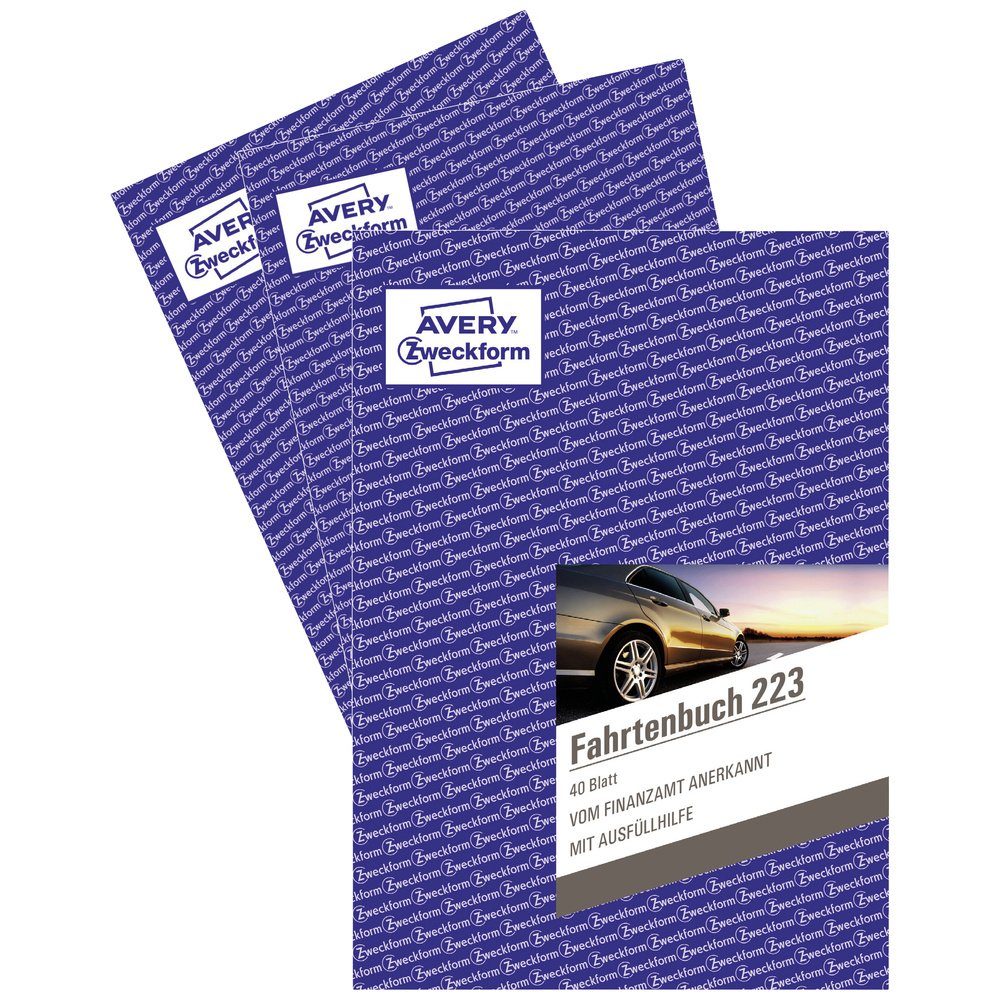 AVERY Zweckform 1222 Fahrtenbuch (für PKW vom Finanzamt anerkannt, A5, 6,99  €