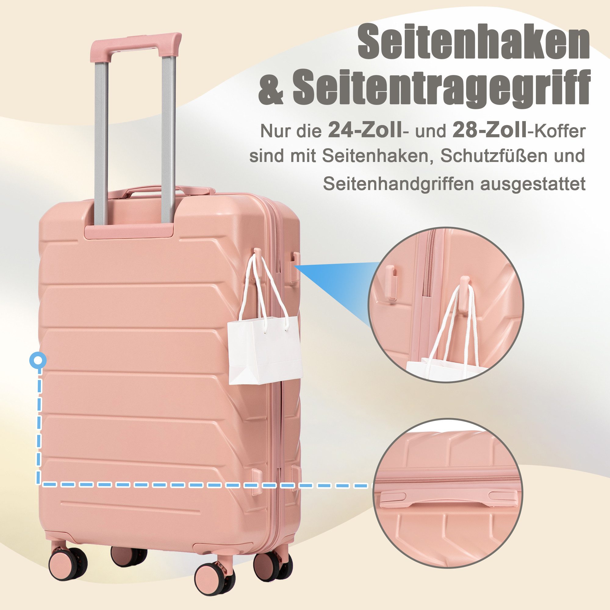 i@home Kofferset 14"/19"/24"/28" 4-teiliger Koffer, 4 günstig online kaufen