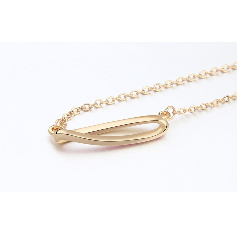 BUNGSA Ketten-Set Kette Barrette Gold aus Messing Damen (1-tlg), Halskette Necklace