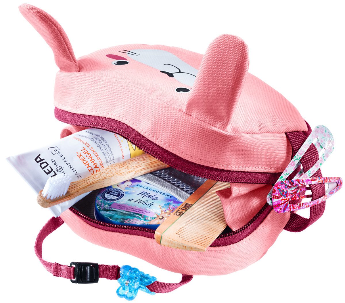 deuter Kulturbeutel WASH BAG KIDS, aus robustem Polyester, mit praktischem Griff, sportlicher Stil