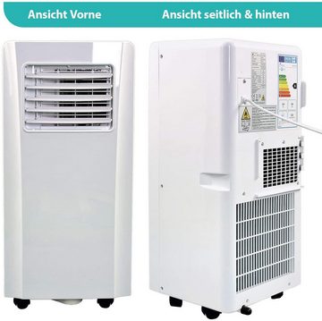 JUNG Klimagerät AIR KA03 mobile Klimaanlage, mobiles Klimagerät mit Abluftschlauch, Klimagerät,Luftkühler, Luftkühlung,Entfeuchter,Raumluftbefeuchter