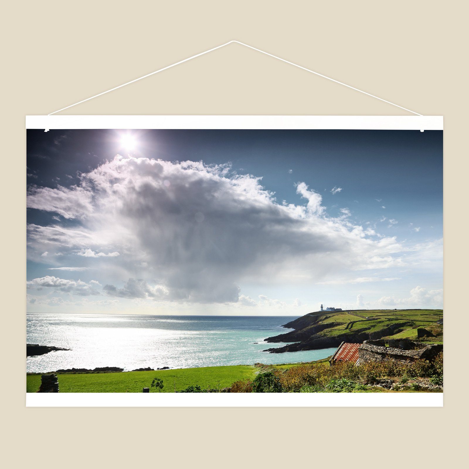 Panorahma Bilderrahmen Posterleiste aus Eichenholz, Klemmschiene, 3 Farben günstig online kaufen