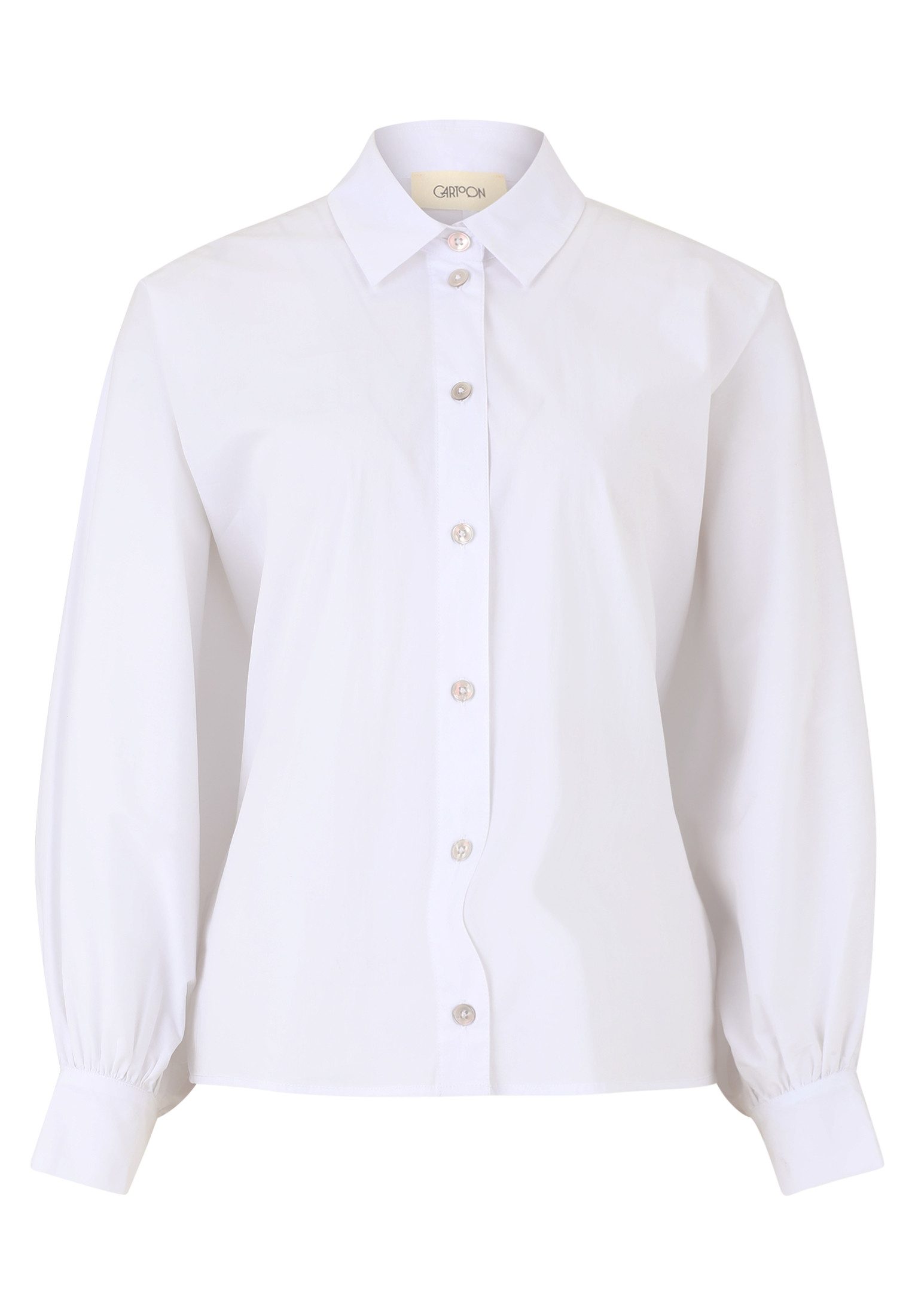 Cartoon Druckbluse Oversize-Bluse