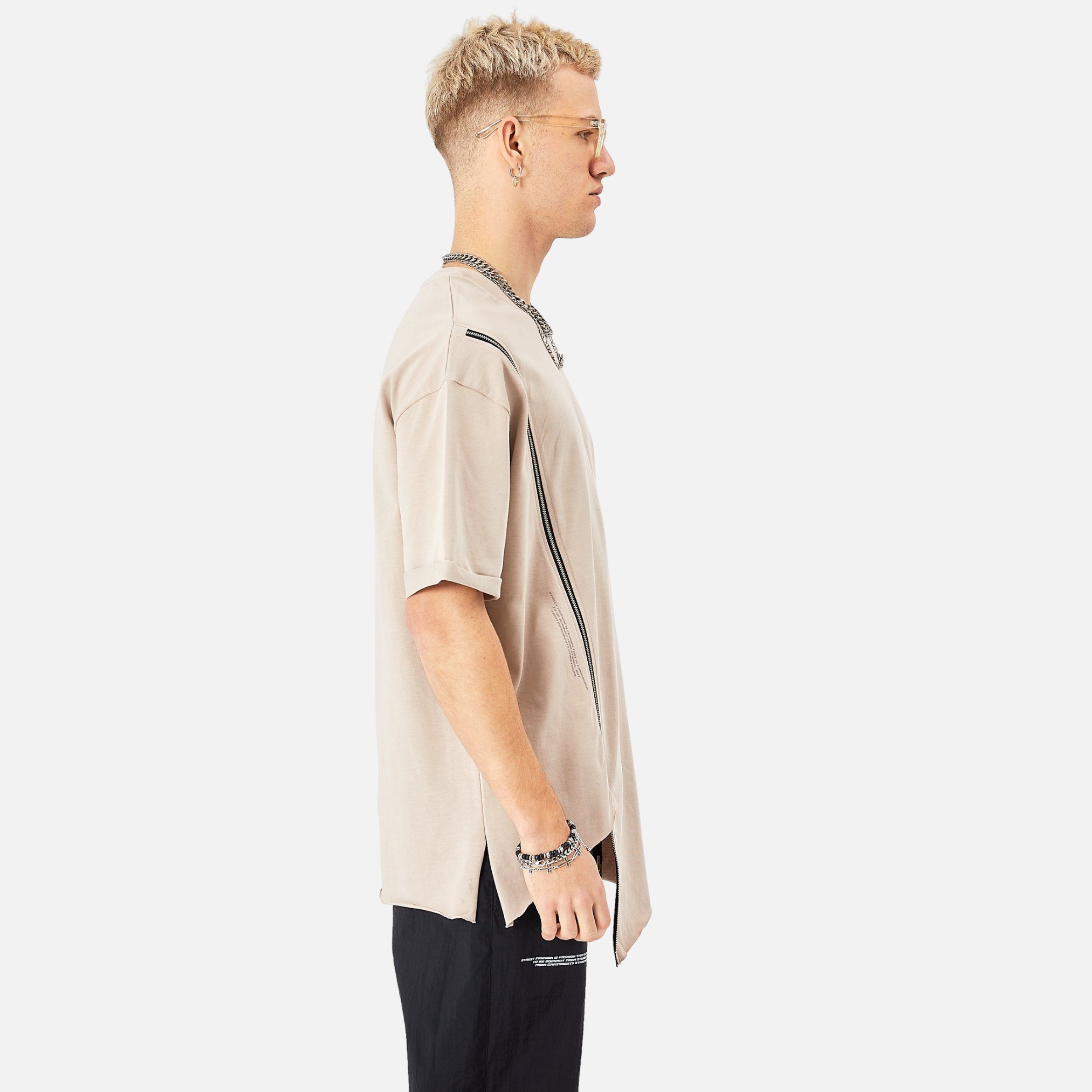 COFI Casuals T-Shirt Herren ZIP T-Shirt günstig online kaufen