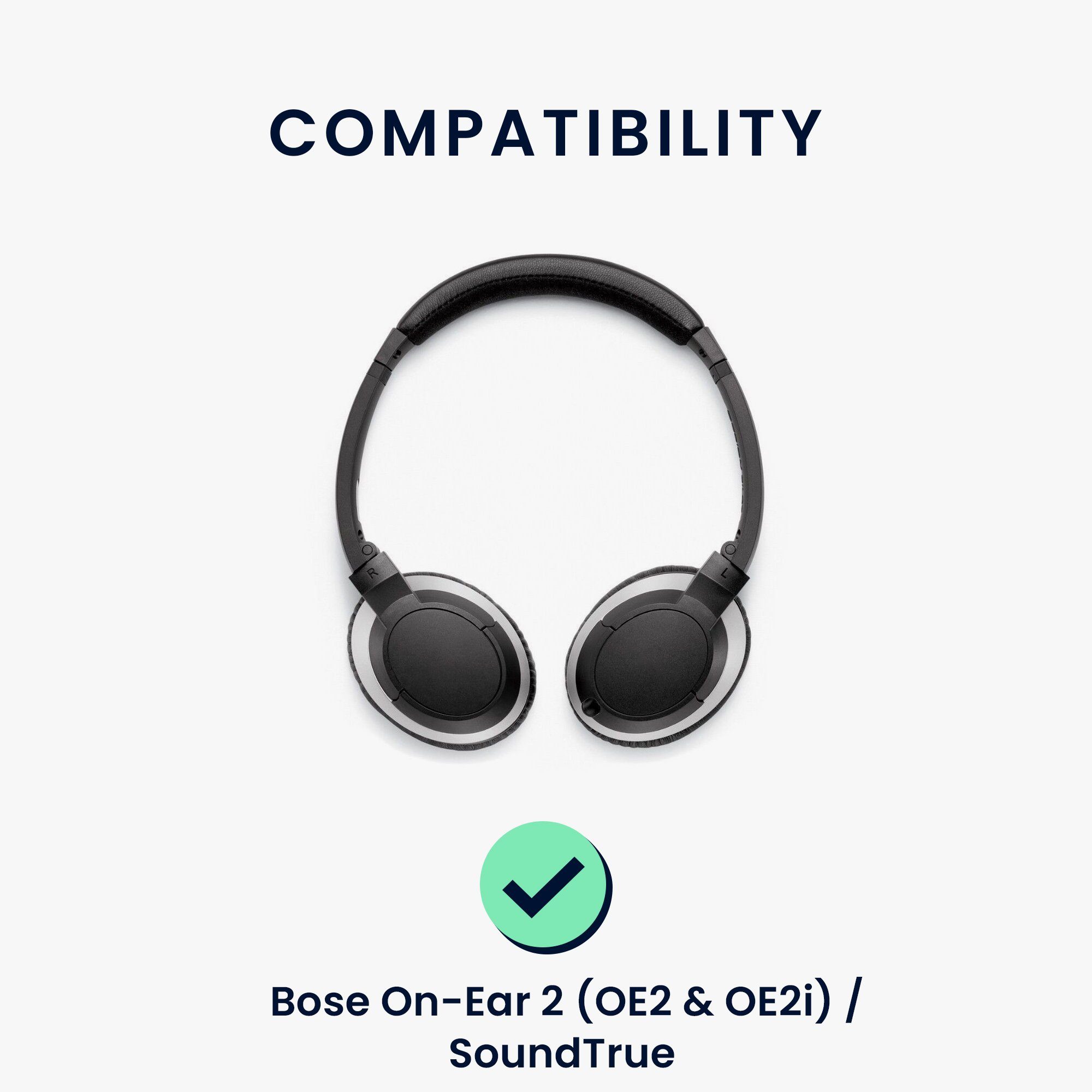 / 2 Bose OE2i) & Kopfhörer (Ohrpolster SoundTrue On-Ear Polster Kunstleder für Polster - Ear kwmobile Ohr (OE2 Over für 2x Ohrpolster Headphones)