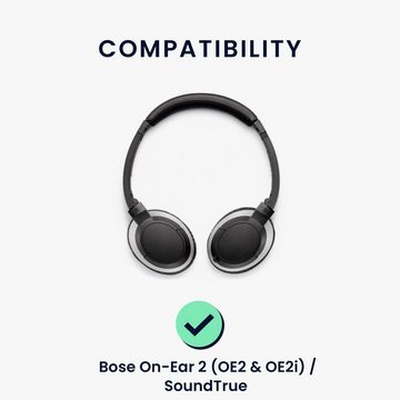 kwmobile 2x Ohr Polster für Bose On-Ear 2 (OE2 & OE2i) / SoundTrue Ohrpolster (Ohrpolster Kopfhörer - Kunstleder Polster für Over Ear Headphones)