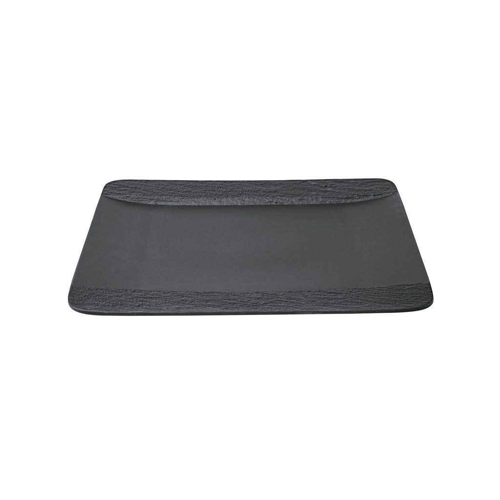 Villeroy & Boch Speiseteller Manufacture Rock Speiseteller quadratisch, (6 St)