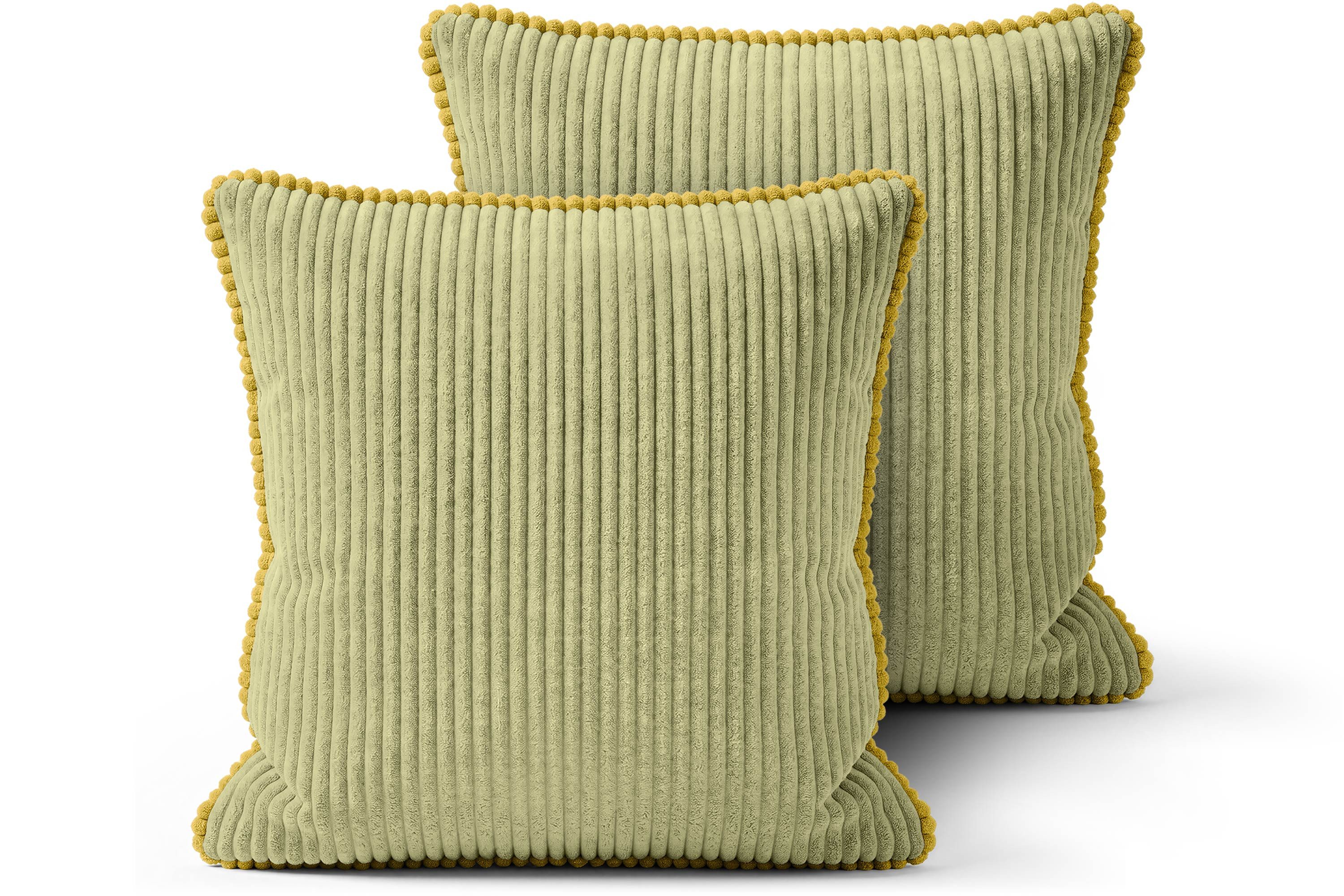 Amilian Dekokissen Sofakissen Couchkissen mit Füllung, 2er-Set, weich und formstabil