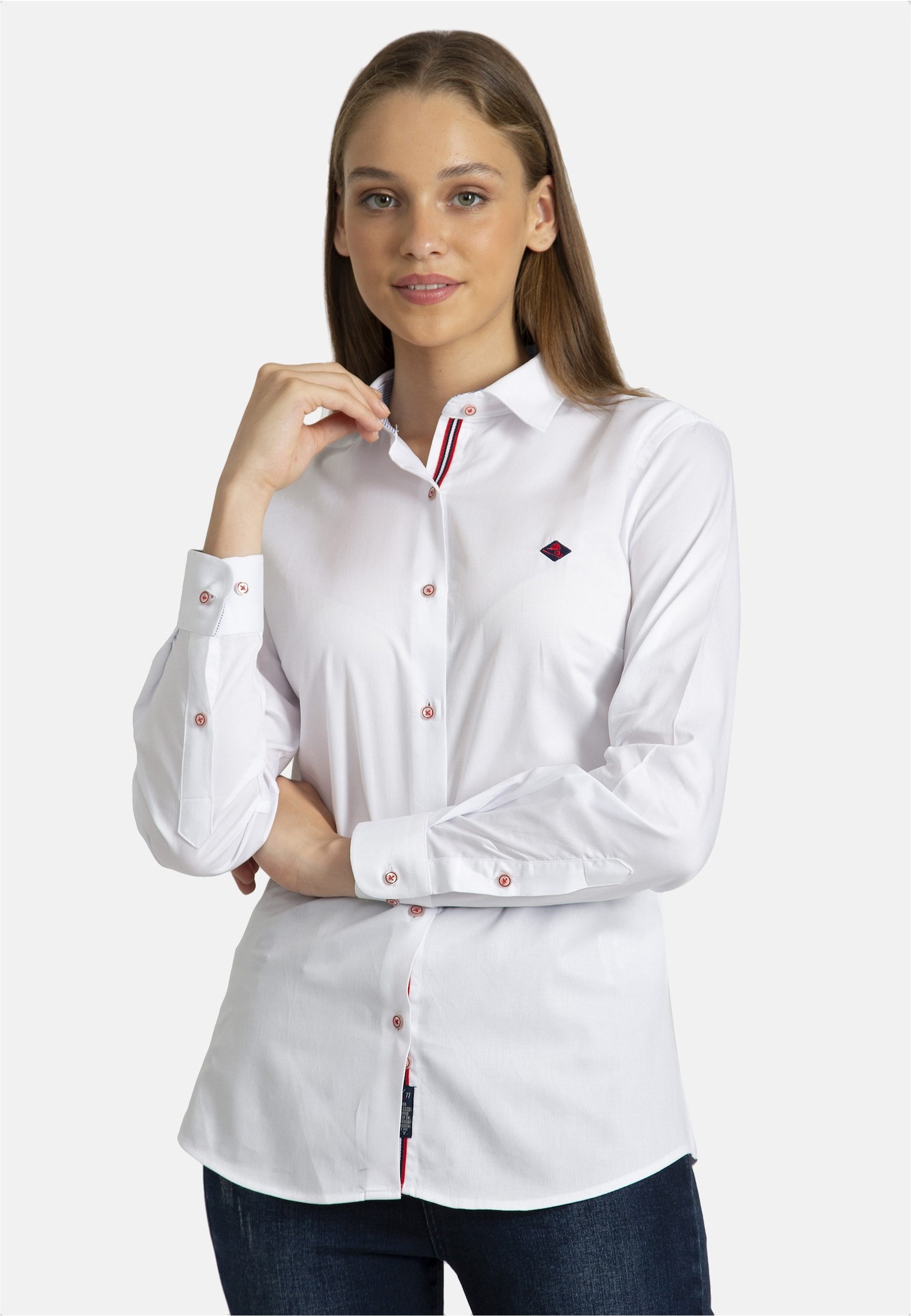 Klassische Bluse Macenta