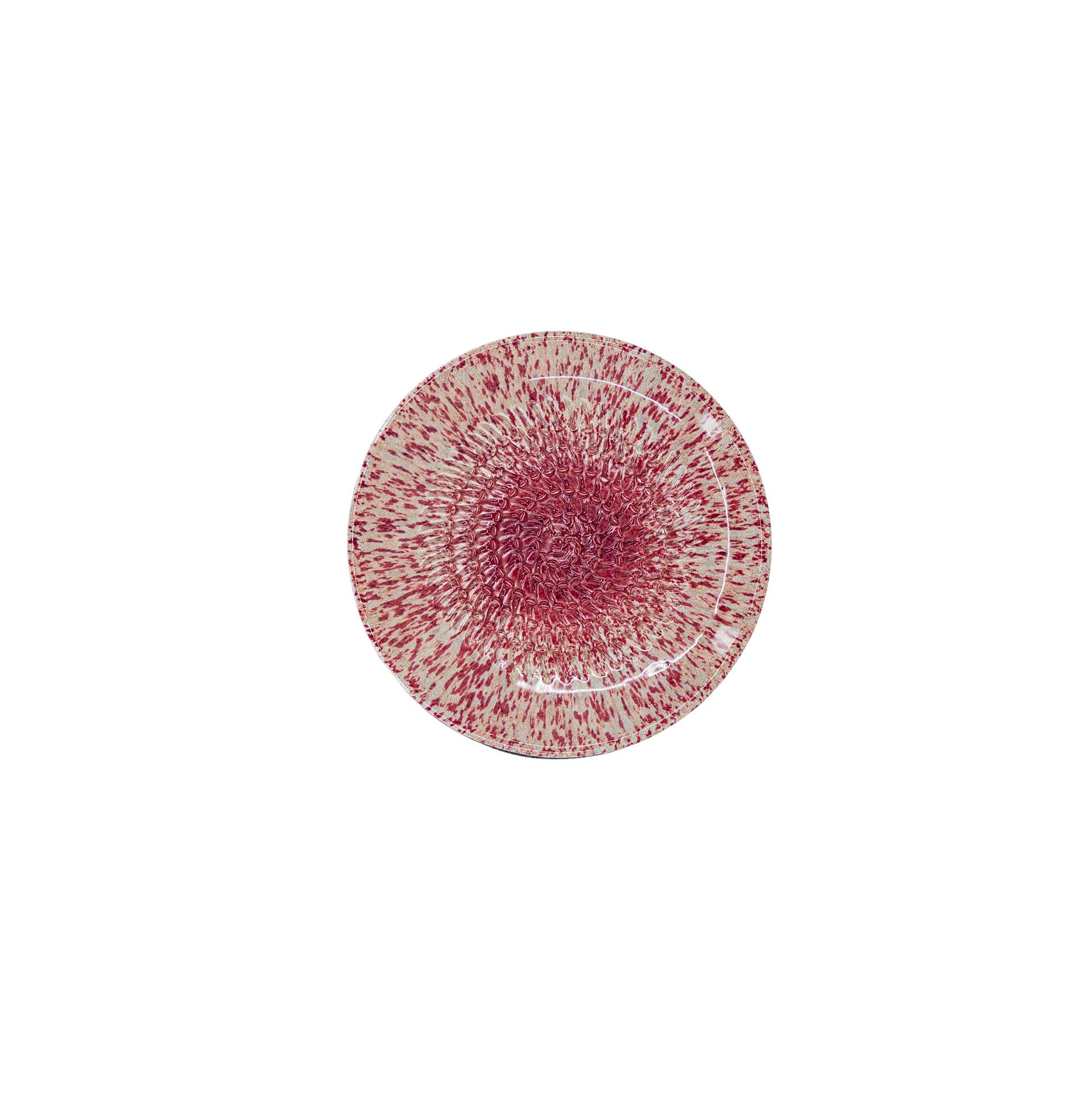 Kaladia Multireibe Reibeteller in Pink gesprenkelt - zum Zerkleinern von Zutaten, Keramik, handbemalte Küchenreibe aus Keramik - Made in Spain