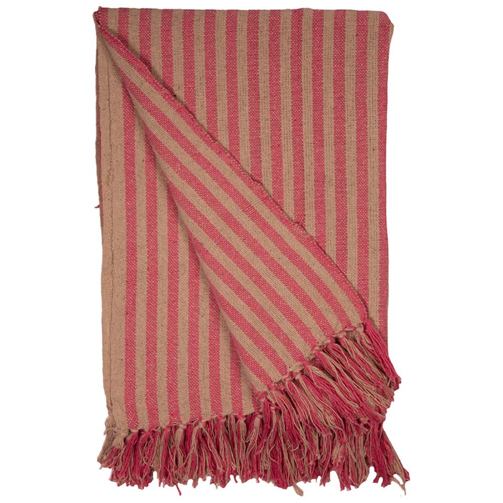 Wohndecke Decke Überwurf Streifen Design 100% günstig online kaufen